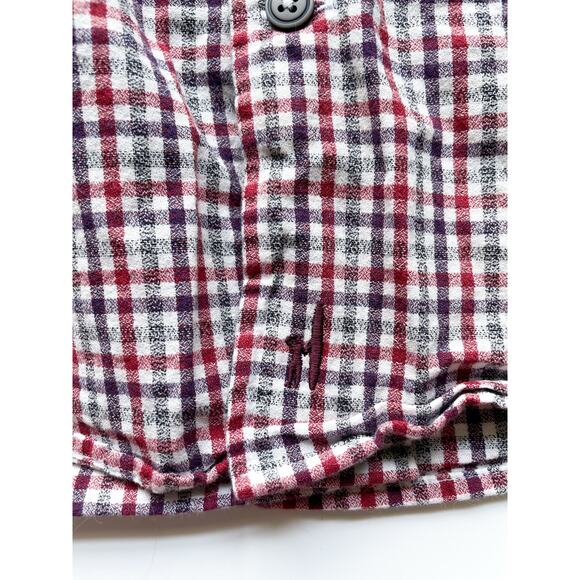 Men's Johnnie-O Top Shelf Plaid Casual Cotton Button Down Flannel Size XL - Picture 6 of 7